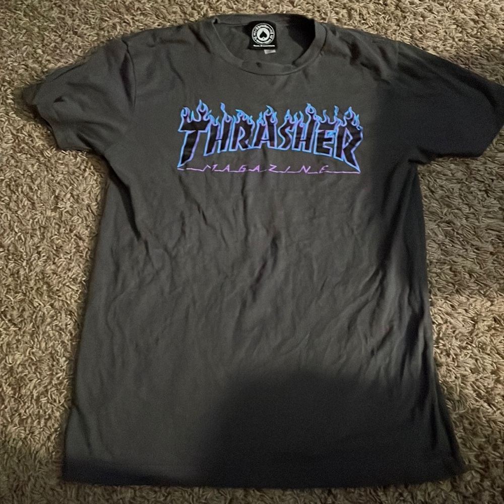 Thrasher T-Shirt, Size XS, Grey